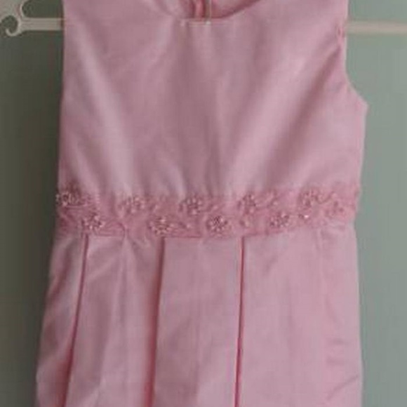 Dressy 2pc Long Pink Sleeveless Dress with Jacket - Picture 2 of 4